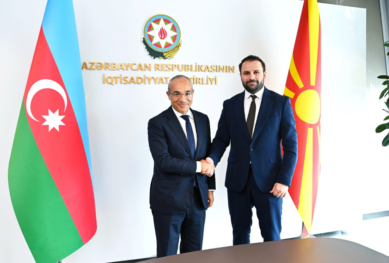 AZƏRBAYCAN VƏ ŞİMALİ MAKEDONİYA ARASINDA İQTİSADİ ƏMƏKDAŞLIĞIN GENİŞLƏNDİRİLMƏSİ MÜZAKİRƏ EDİLİB