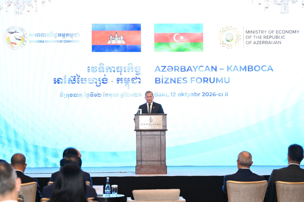 AZƏRBAYCAN–KAMBOCA BİZNES FORUMU KEÇİRİLİB